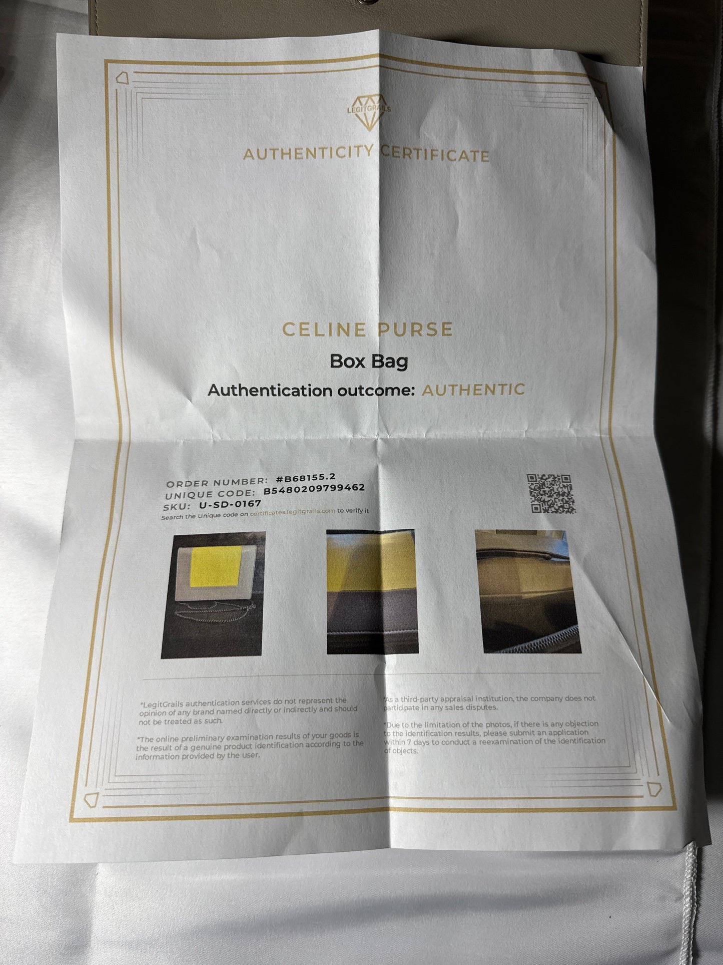 Authentic Celine Box Bag – Yellow & Taupe Colorblock with Chain Strap