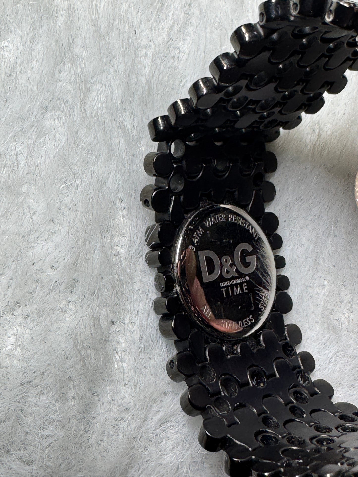 D&G Time Women's Black Stainless Steel Bracelet Watch